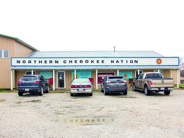 The Clinton, Missouri-based headquarters of the Northern Cherokee Nation.