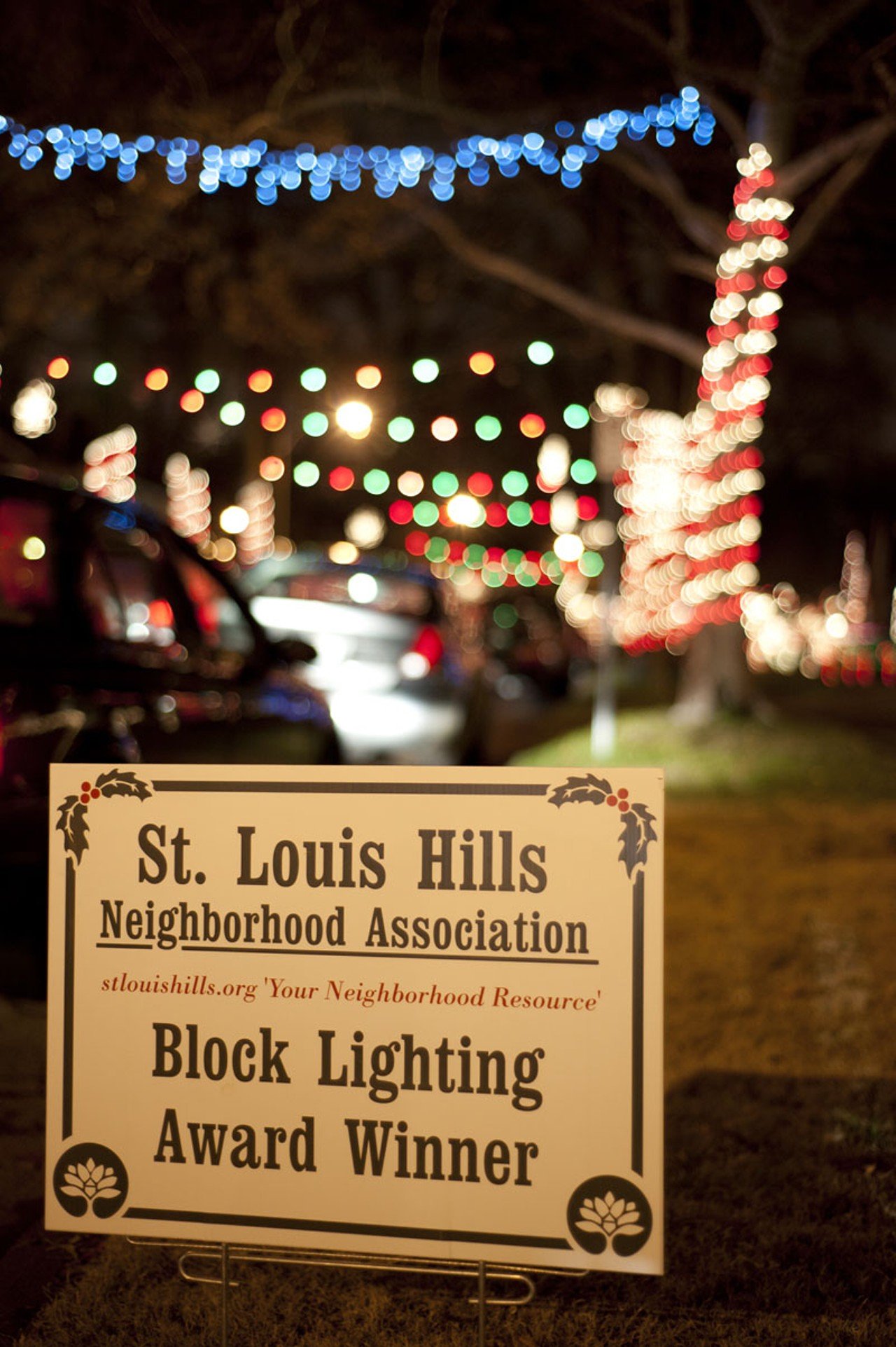 The sights on "Candy Cane Lane" (aka the 6500 block of Murdoch Avenue).