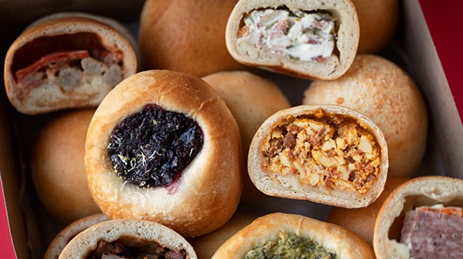 St. Louis Kolache features both sweet and savory fillings in its assortment of kolaches.