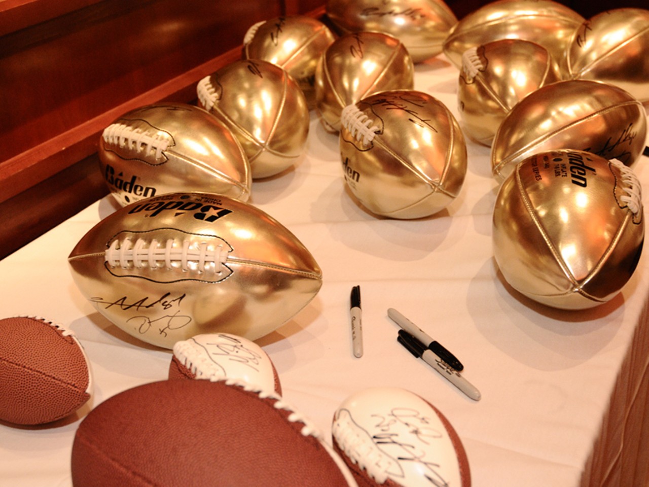 Why have a regular old football when you can have a golden football?