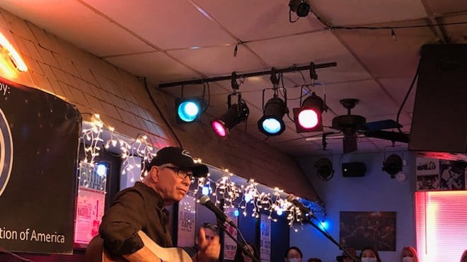 Steve Perron plays the Bluebird Cafe in Nashville, Tennessee, as a Golden Pick contest winner.