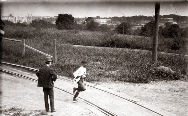 In 1904, Félix Carvajal ran a marathon during a hot St. Louis summer day while wearing a beret, cut-off pants and long stockings.