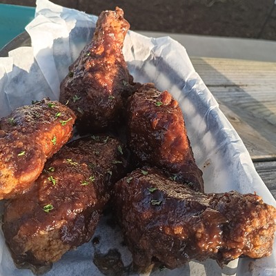 Alpha Brewing Co. (4310 Fyler Avenue)5 wings for $7. Sour beer-brined wings beer battered with Alpha's Tangerine IPA, Parity Error, and coated with its Whiskey Barrel Aged Wing Sauce; tangy, crispy and twice-cooked for perfection.