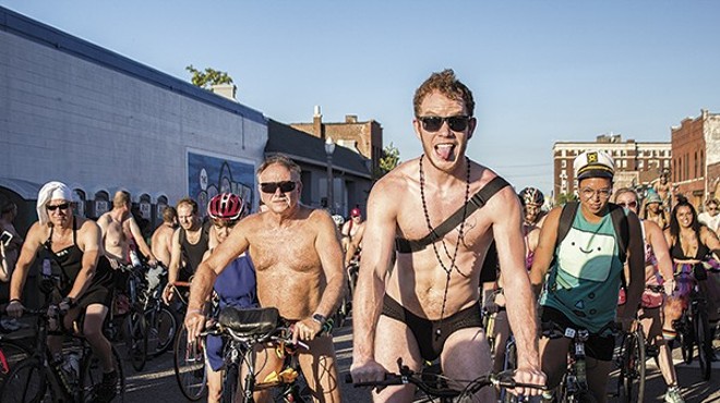 St. Louis' iteration of the World Naked Bike Ride is the third largest in the entire country.