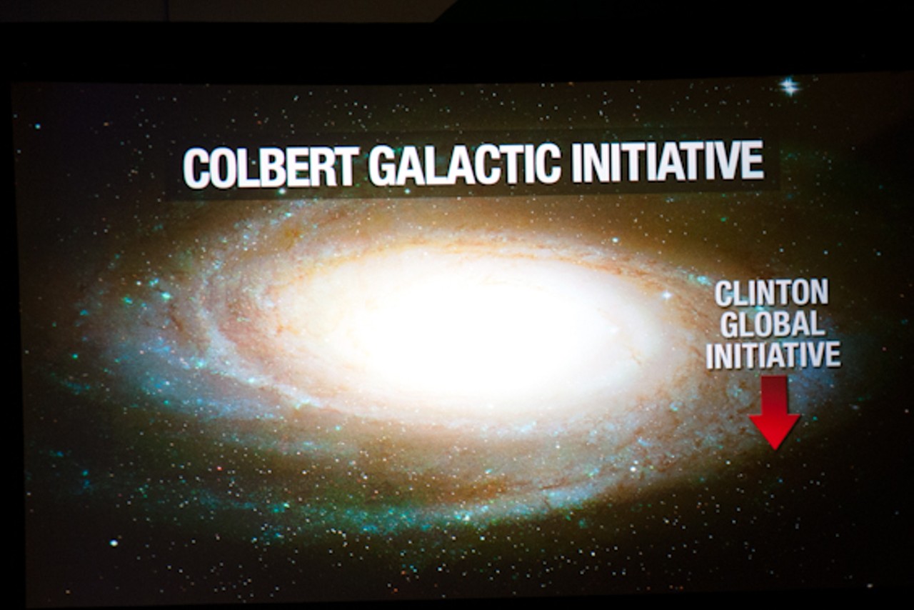 Not one to be bested, Colbert announces the Colbert Galactic Initiative.&nbsp;