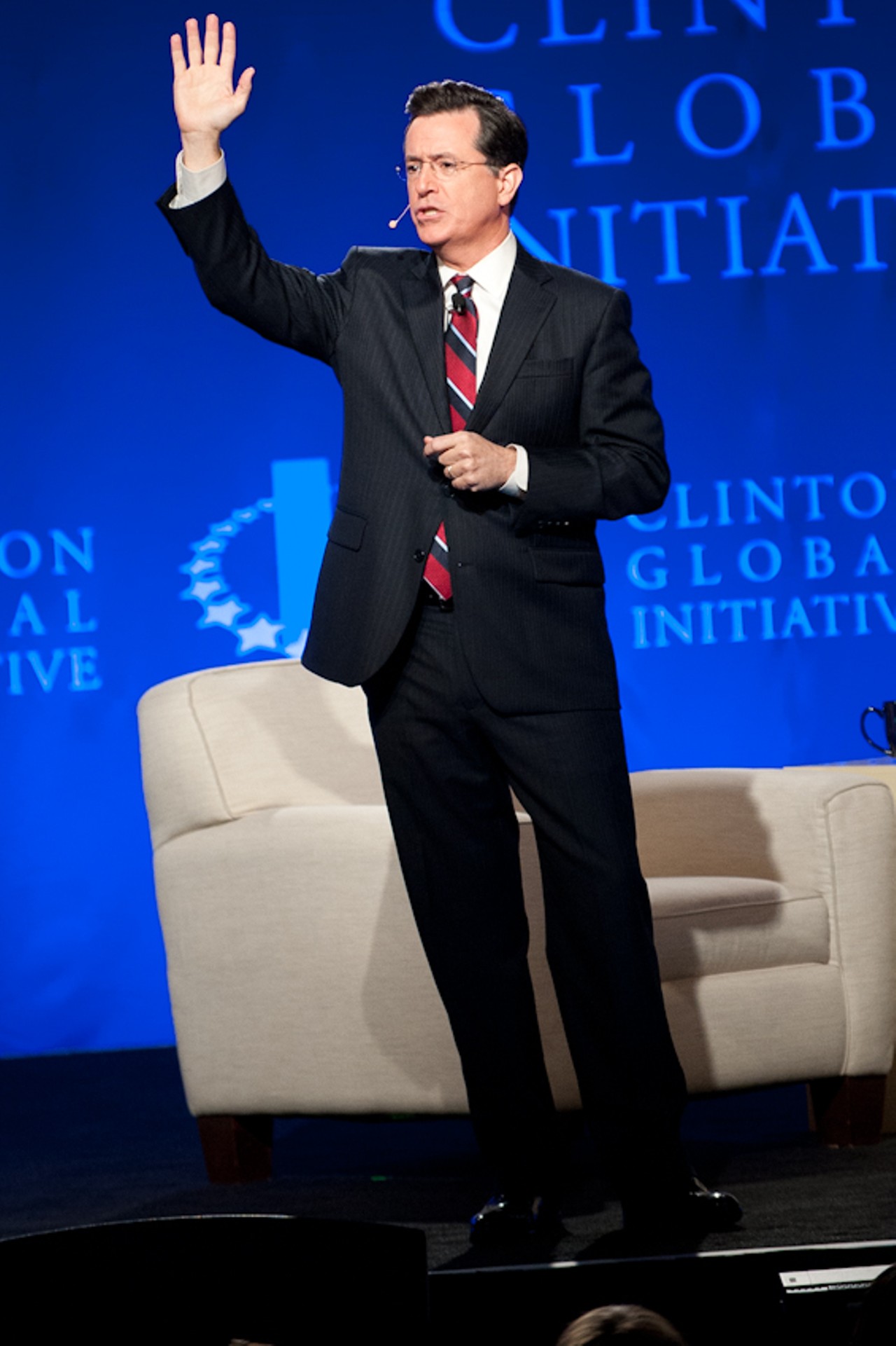 "Show of hands. Who's hasn't hooked up at CGI U?" - Stephen Colbert