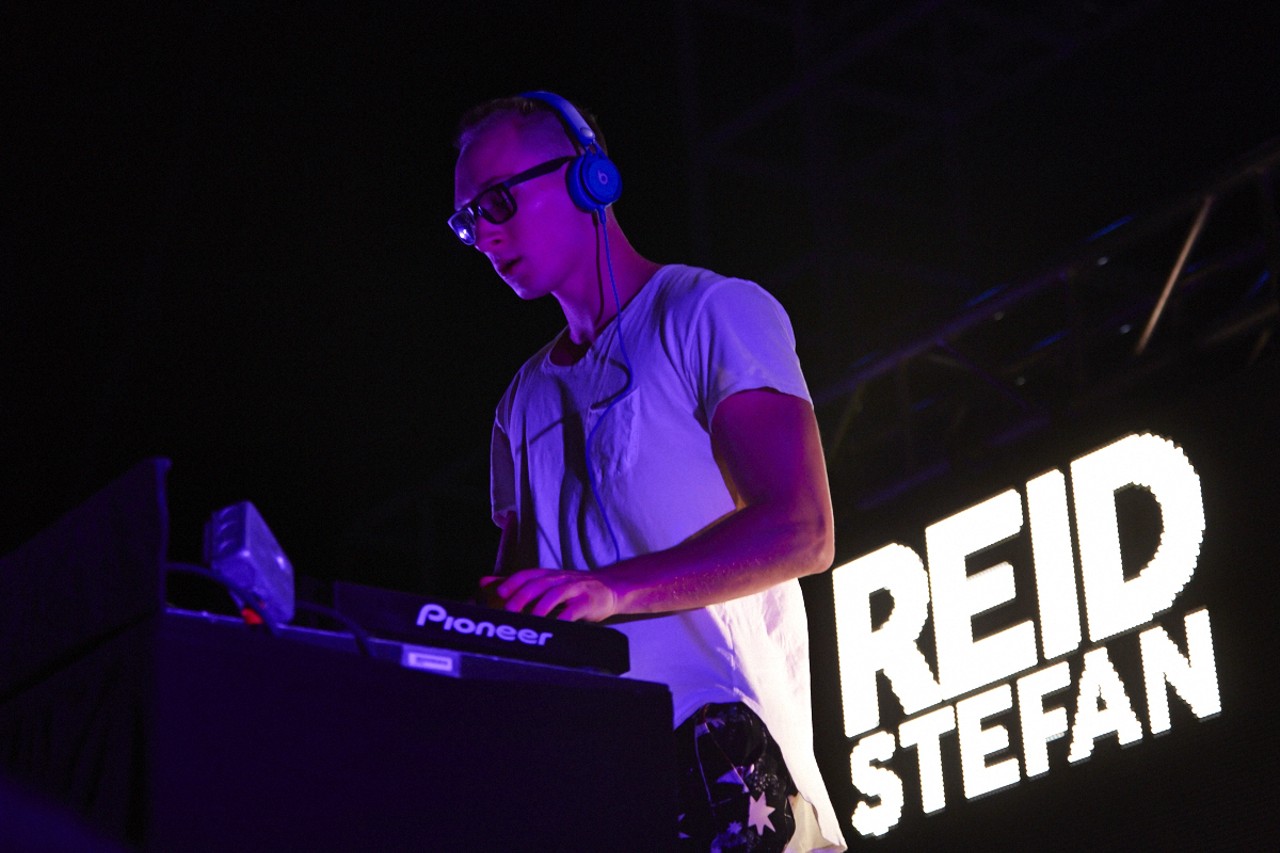 REID STEFAN opens the night with some amazing sounds at the Steve Aoki show at The Pageant on March 2, 2015.