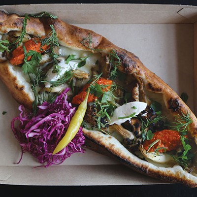 Vegetable pide from Balkan Treat Box in Webster Groves