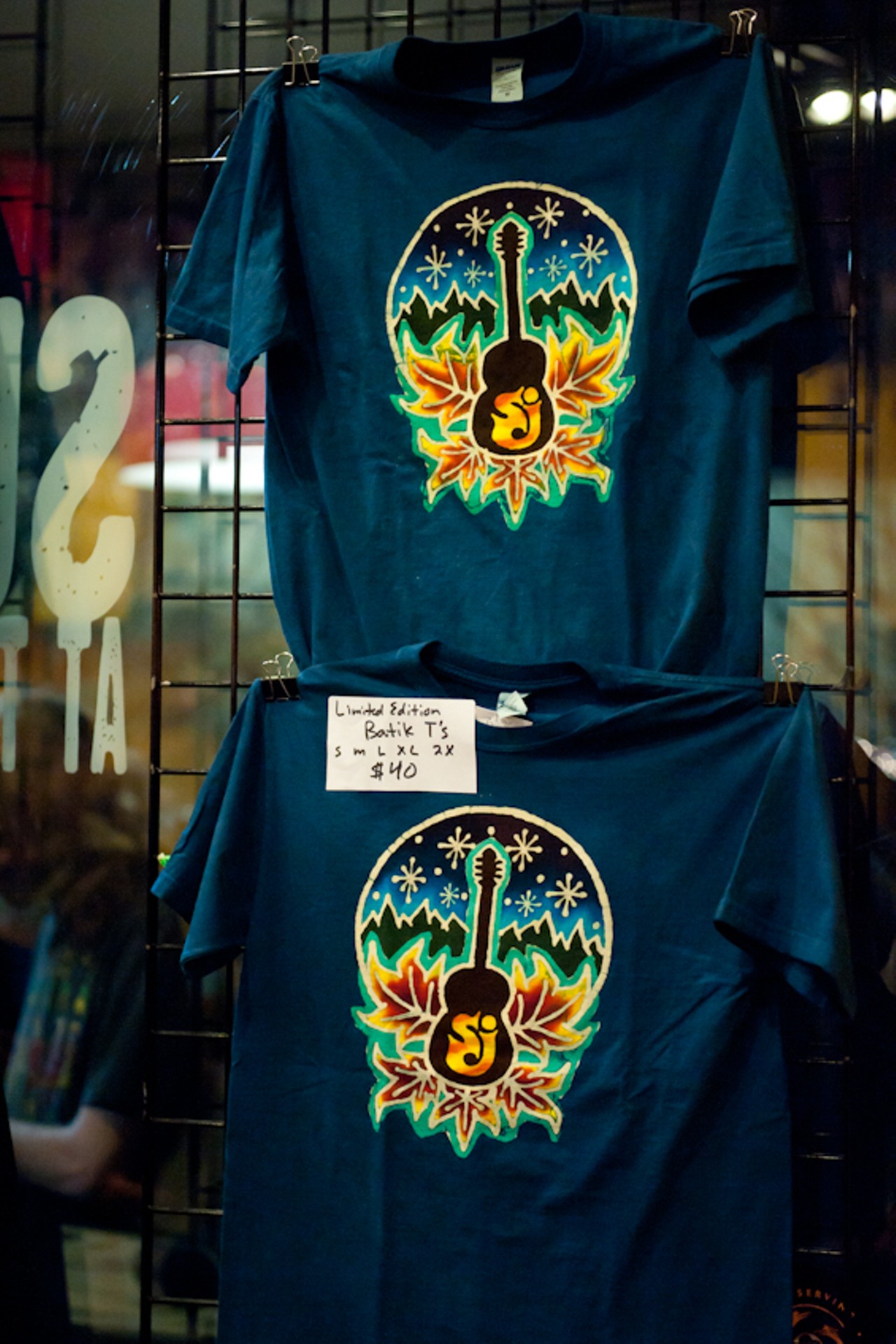 String Cheese Incident merch on sale in Suite 100 before the show.