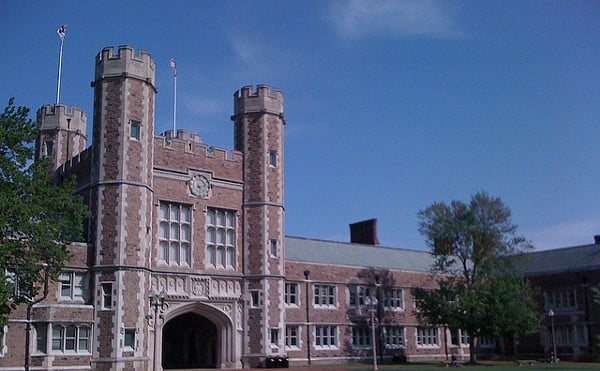Washington University's quad will be the site of a protest this weekend.