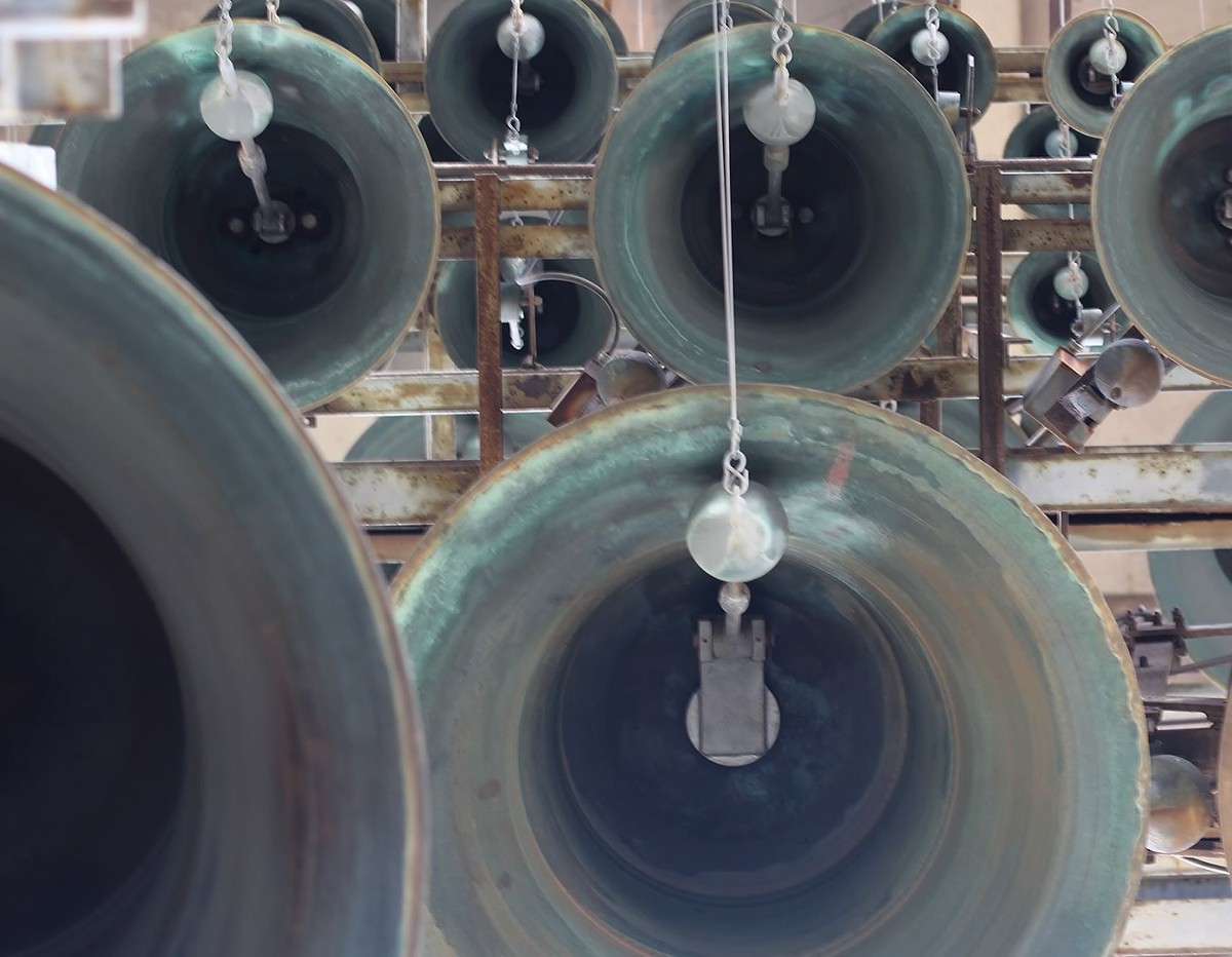 The carillon at Concordia Seminary is one of only 170 such instruments in North America. The 49 bells have been played atop the 120-foot Luther Tower since 1971.