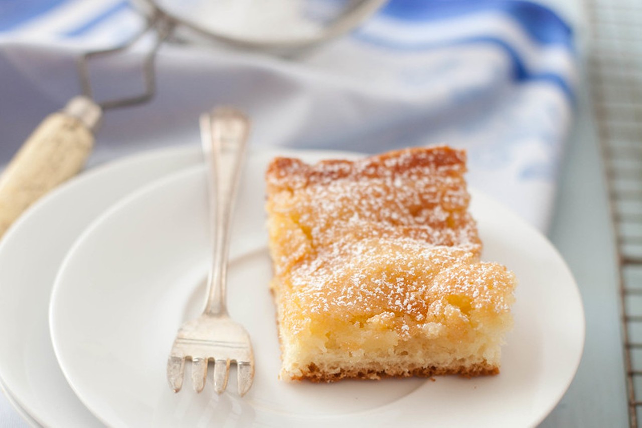 Gooey Butter Cake is in your dessert vocabulary.
St. Louisans are obsessed with their food. Especially a pound of butter and a pound of powdered sugar mixed together to create a slice of heaven.
Photo credit:  Flickr / @annieseats