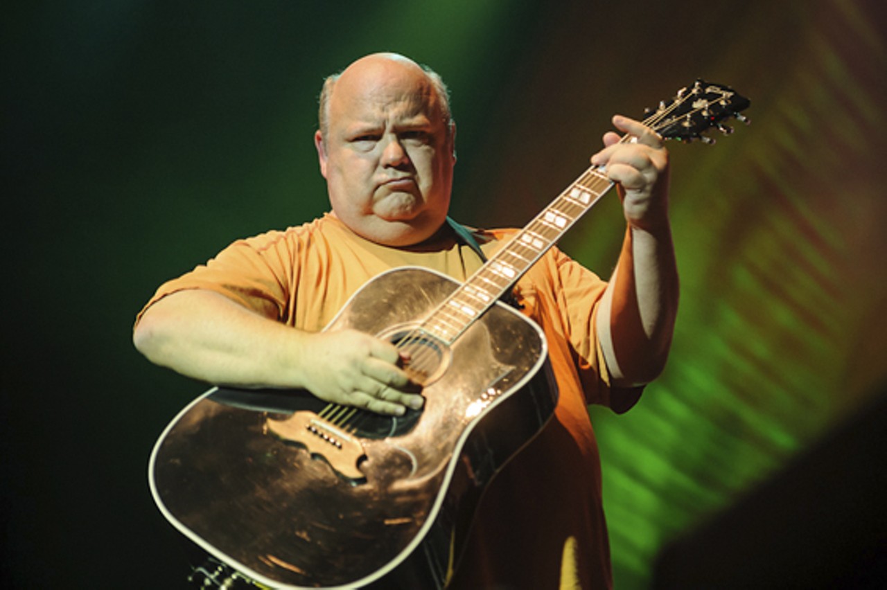 Kyle Gass of Tenacious D, mugging for the camera at The Pageant.