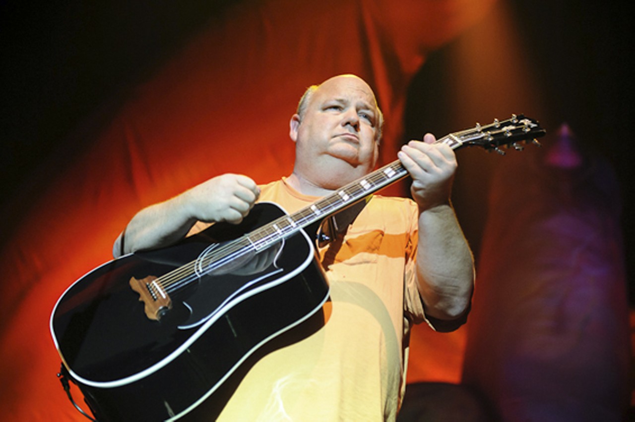 Kyle Gass of Tenacious D, mugging for the camera at The Pageant.