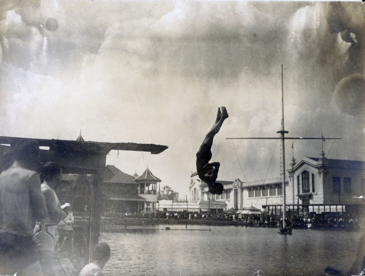 Frank Kehoe, also known as Keogh, of the Chicago Athletic Association During the Fancy Diving Competition at the 1904 Olympics
Many of the medals are still being contested due to the nationalities of winners. Some competitors from the United States were recent immigrants who had recently moved to the U.S. and had not been granted citizenship, so this can result in medals being moved around, Clark said.