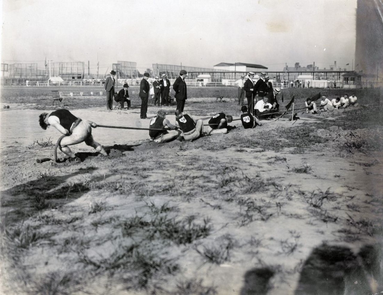 St. Louis hosted events that the games no longer consider sports.
Tug of war was one such event. In 1920, the Olympic committee got rid of tug of war and 33 other events. The 1904 Olympics also introduced new sports into the games, such as boxing.