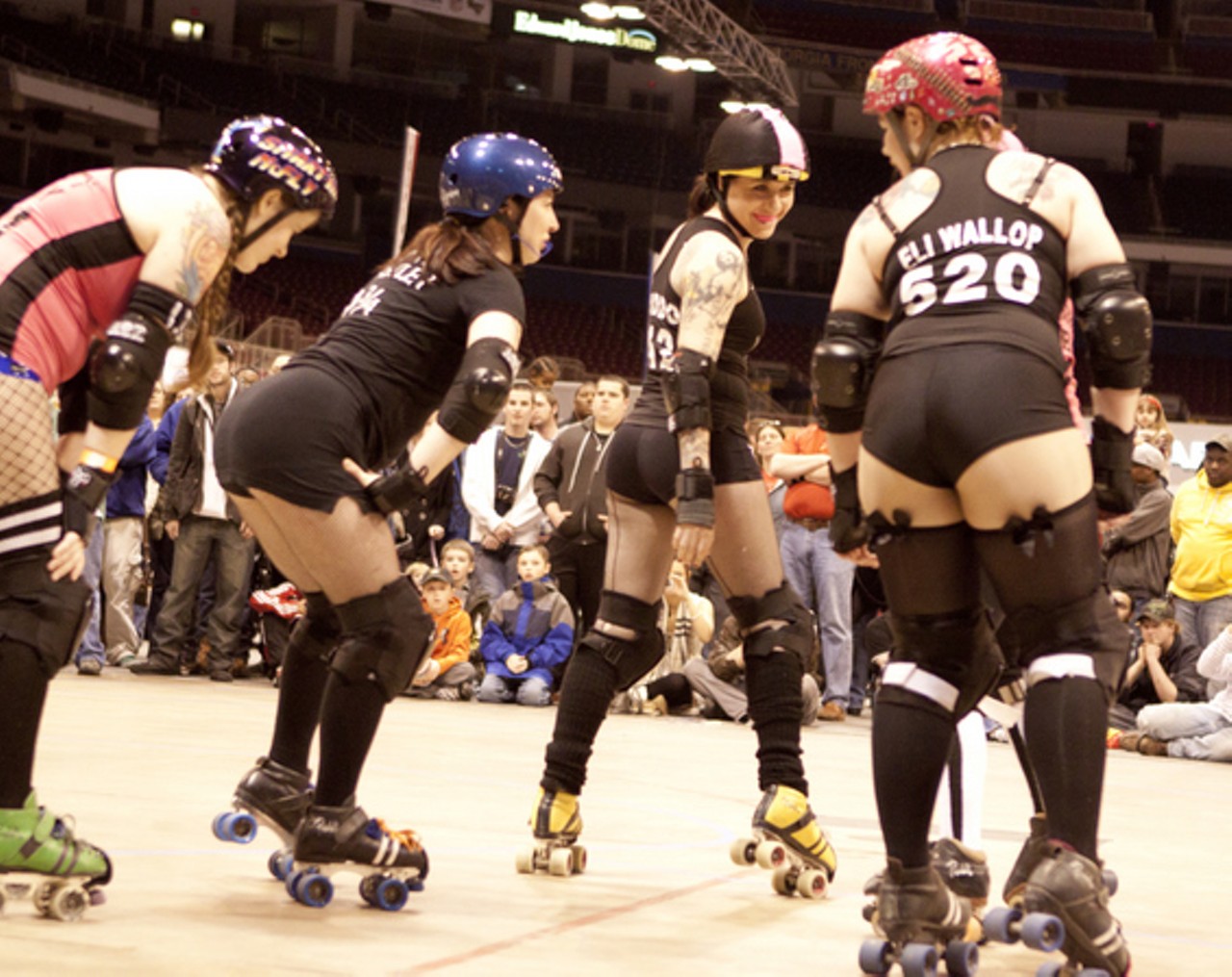 The Arch Rival Roller Girls at the St. Louis Auto Show