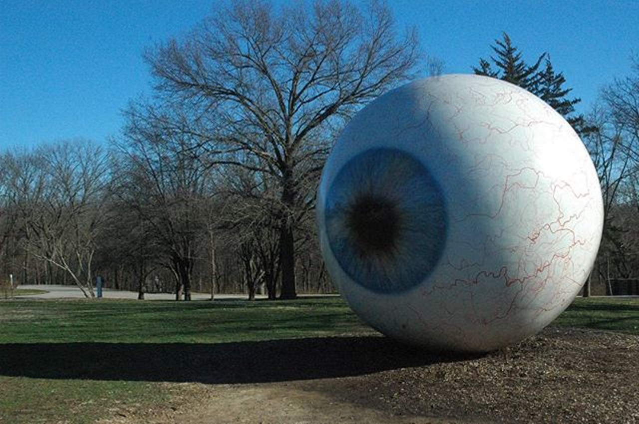This is the only eye that will see you and your beau at Laumeier Sculpture Park. With a pretty backdrop and plenty of art to whisk your lover behind, you'll have one heck of a good time. Photo courtesy of Instagram user jwright278.