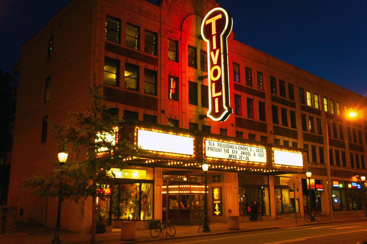 Tivoli Theatre
6350 Delmar Blvd. 
St. Louis, MO 63130
314) 727-6671
Alternatively, another of St. Louis&#146; great movie houses, the gorgeous Tivoli Theatre, offers a spring run of late-night shows for film buffs. Photo courtesy of Flickr / Drew Stephens.