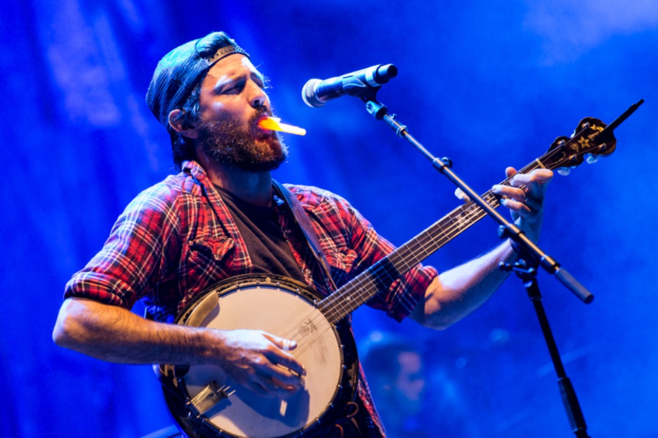 Scott Avett takes the stage to close out the festival Sunday night.