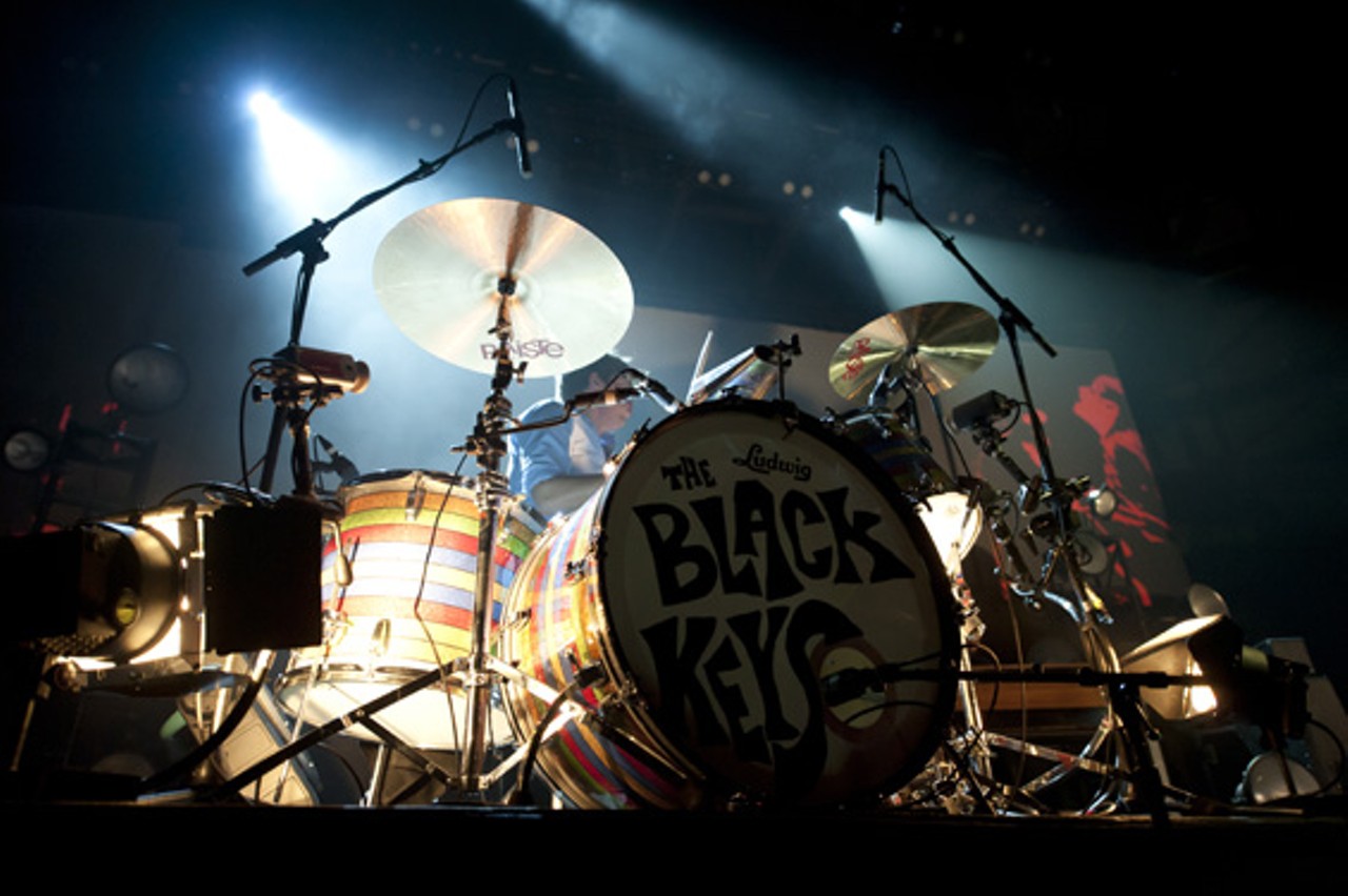 The Black Keys performing at the Chaifetz Arena in St. Louis on Friday, April 27.