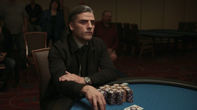 Oscar Issac stars as brooding gambler William Tell in The Card Counter.