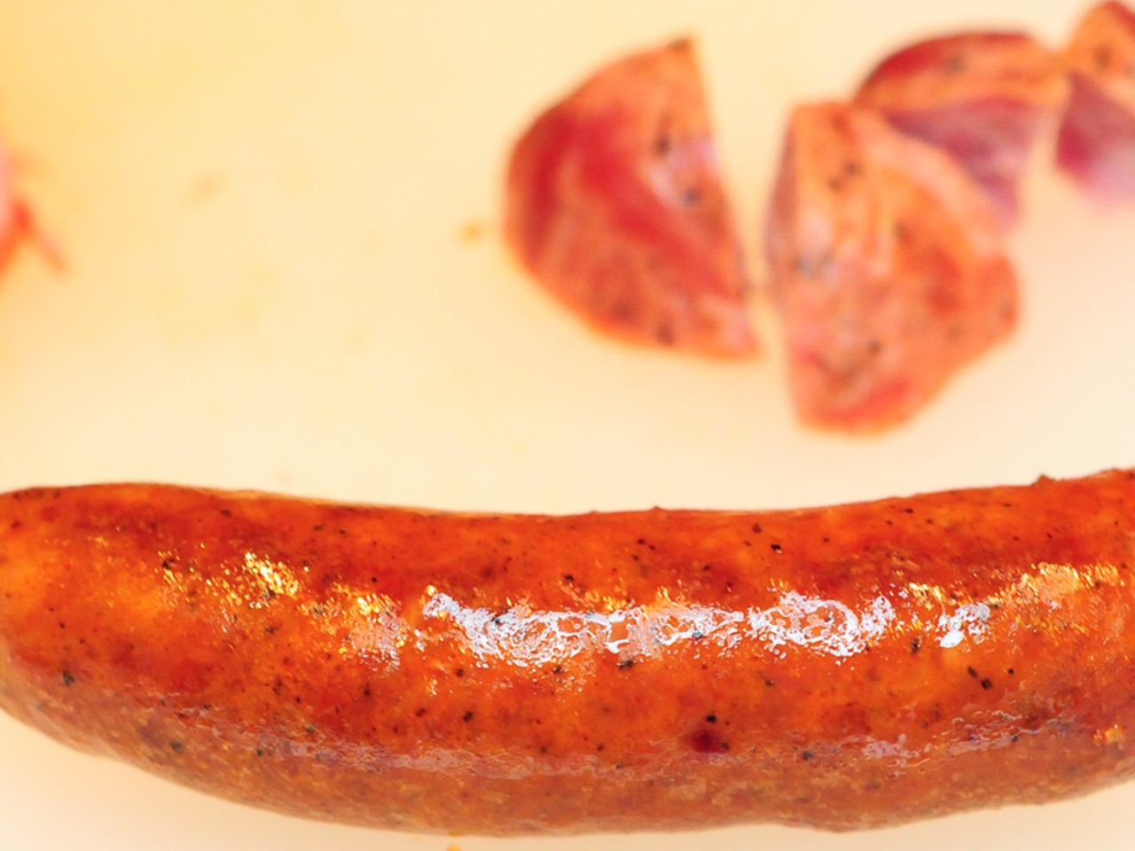Andouille sausage from G & W Meat & Bavarian Style Sausage Co. Inc. in South St. Louis.