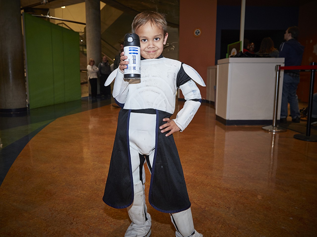 Six-year-old Franklin Schaefer as the clone Captain Rex.