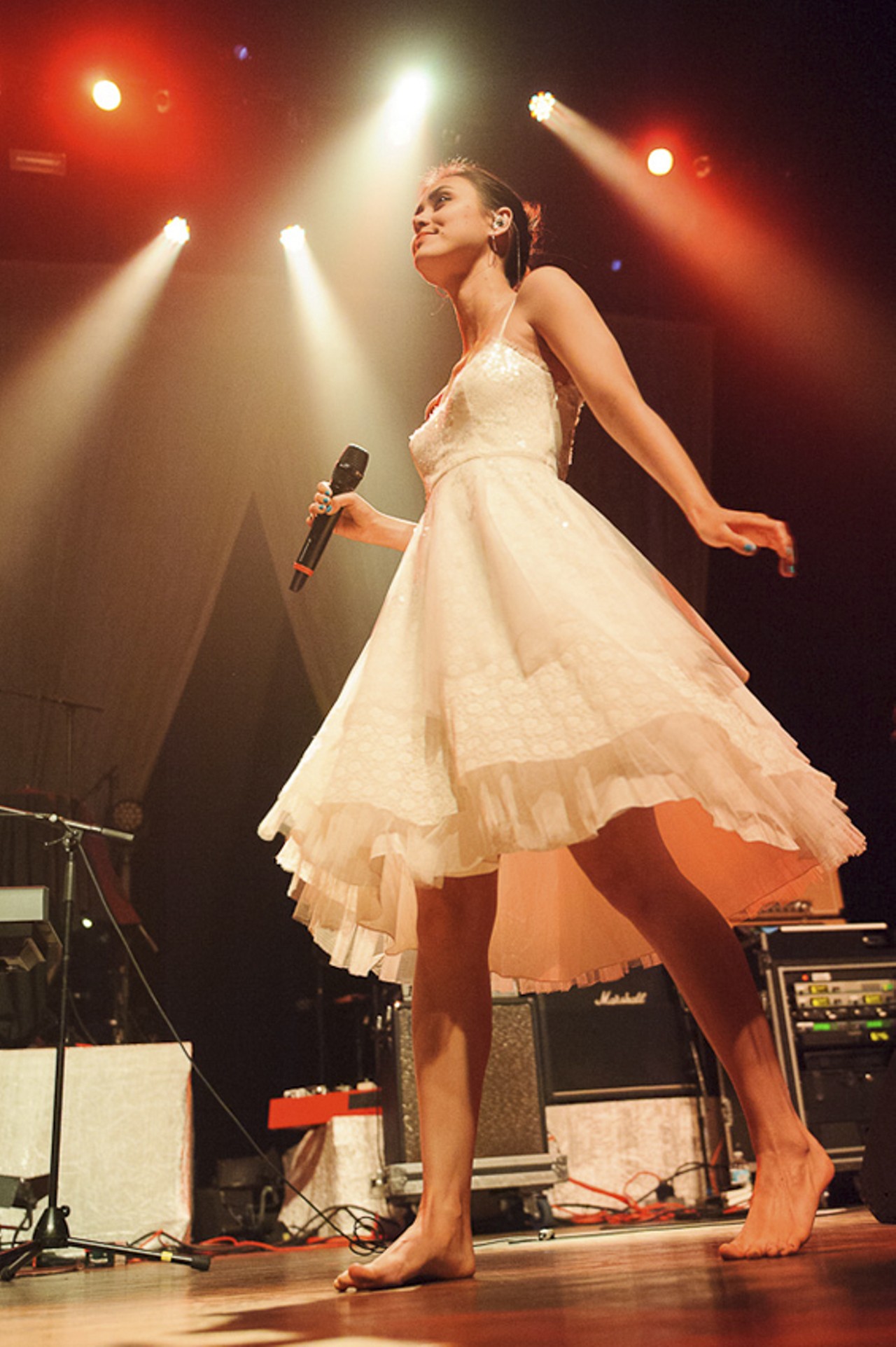 Dia Frampton, former contestant on the talent show The Voice, performing in support of The Fray at the Pageant in St. Louis on May 8, 2012.