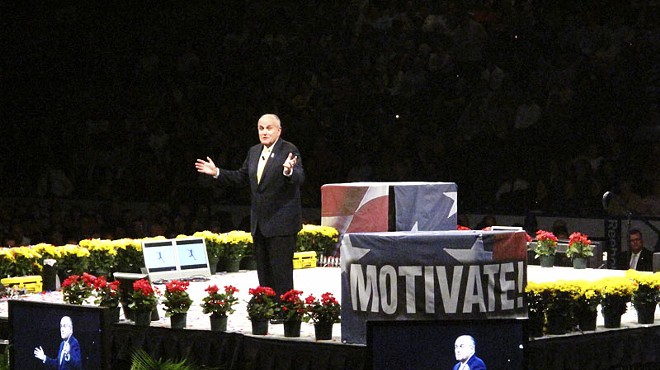 Scottrade Center is packed on April 27, with attendees lured by the promise of cheap tickets to see everyone from Rudy Giuliani to Lou Holtz. For more photos, check out our full slideshow Get Motivated&#133;to Hand Over Your Wallet.