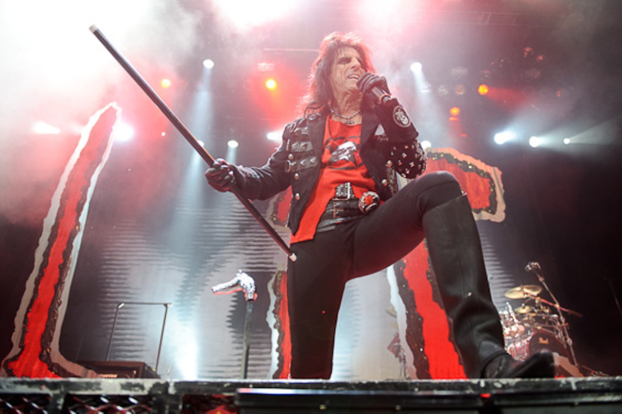 Alice Cooper performing at the Family Arena.