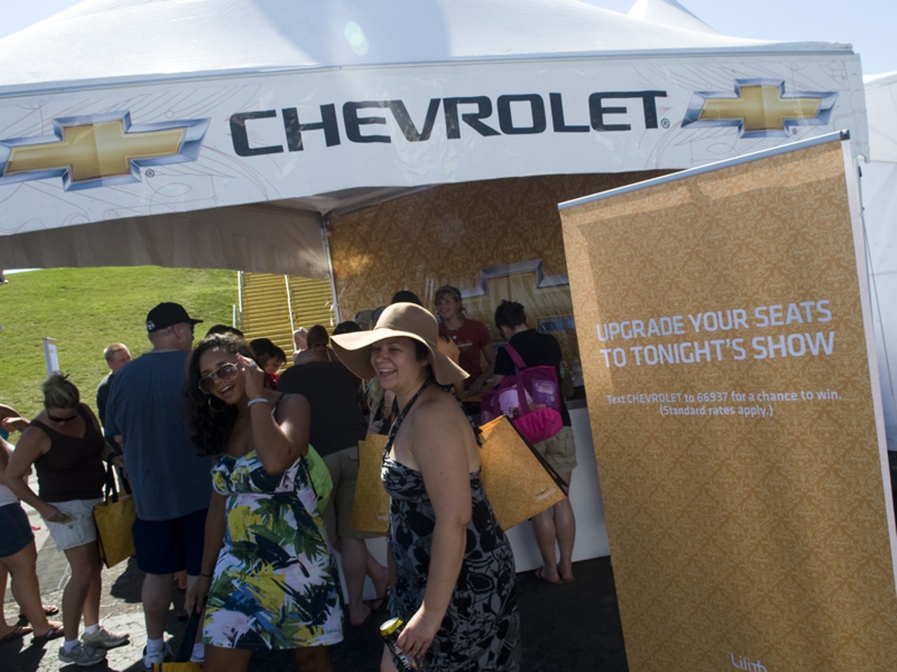 Fans could register at the Chevy tent to win a front-row ticket upgrade at Lilith Fair in St. Louis.