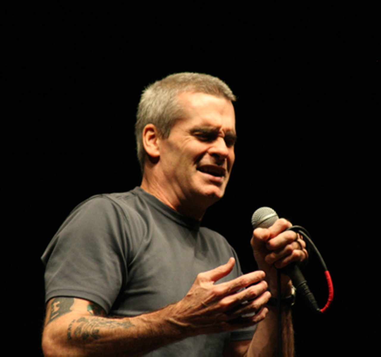 Anal retentive Rollins. 
Read a recap of Rollins' spoken word performance in A to Z.
Read an interview with Rollins in this week's edition, "Get in the Van: Henry Rollins &mdash; musician, spoken-word artist, writer and punk legend &mdash; talks about life on the road.". 
We also posted outtakes from that interview in A to Z.