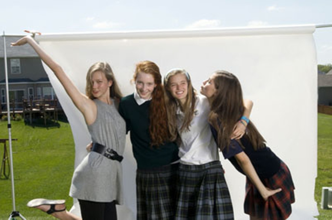 Left to Right: Karlie Kloss, Cat McGrath, Katie Fogarty and Kayla Travers.