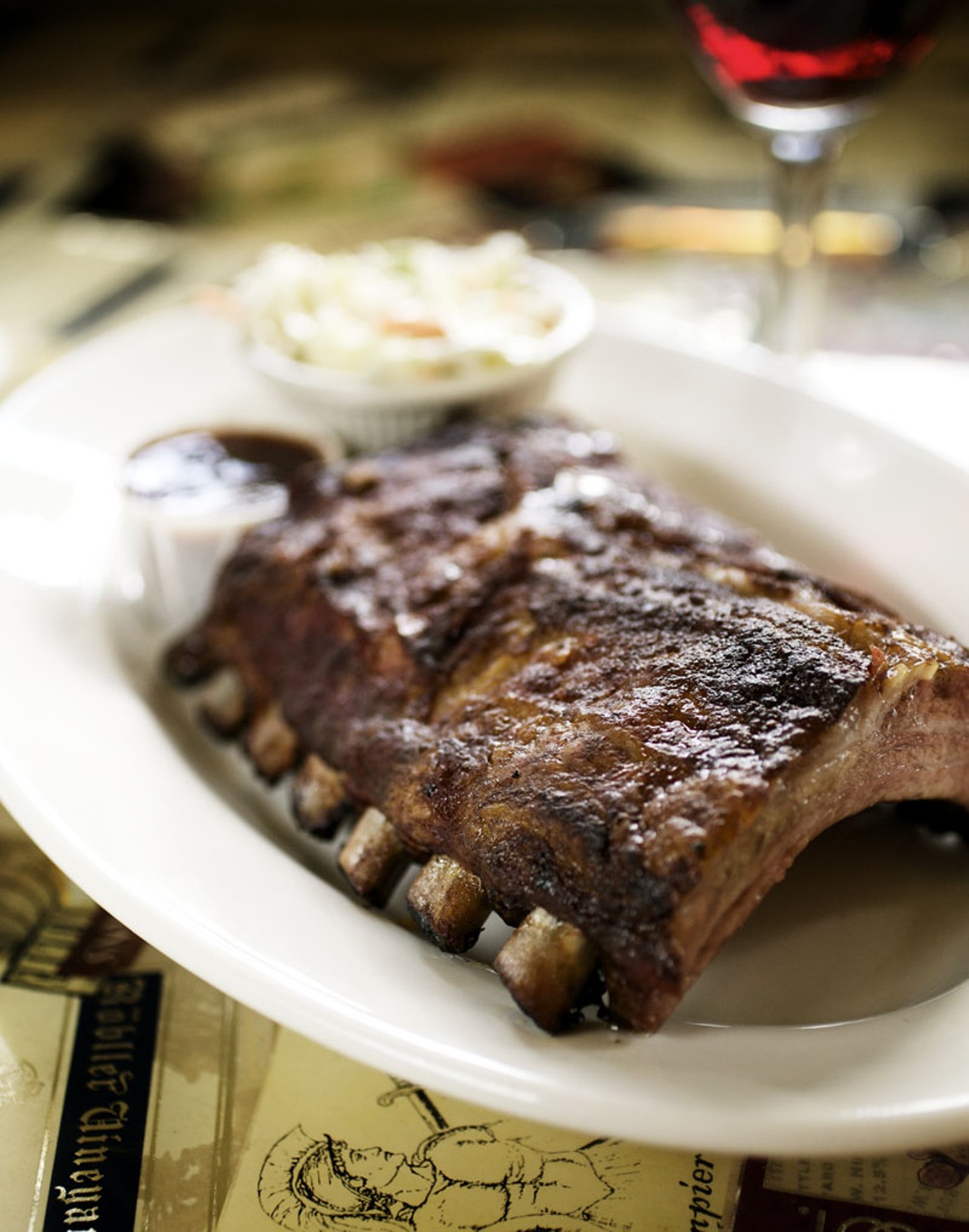 Smoked Baby Back Ribs are actually not on the menu, but a regular offering at The Piccadilly.