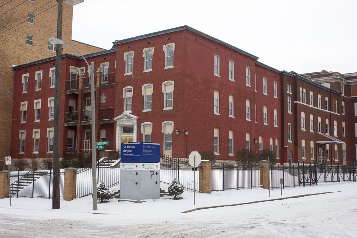 St. Alexius Hospital, the site of a proposed federal halfway house.
