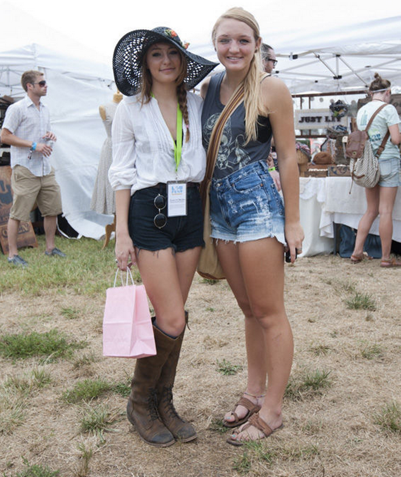 LouFest attendees donned their quirky, fun attire for the concerts. Even with rain, sunglasses were a necessity for most. The jorts and shades of neon were also popular items to sport. More LouFest fashion photos.