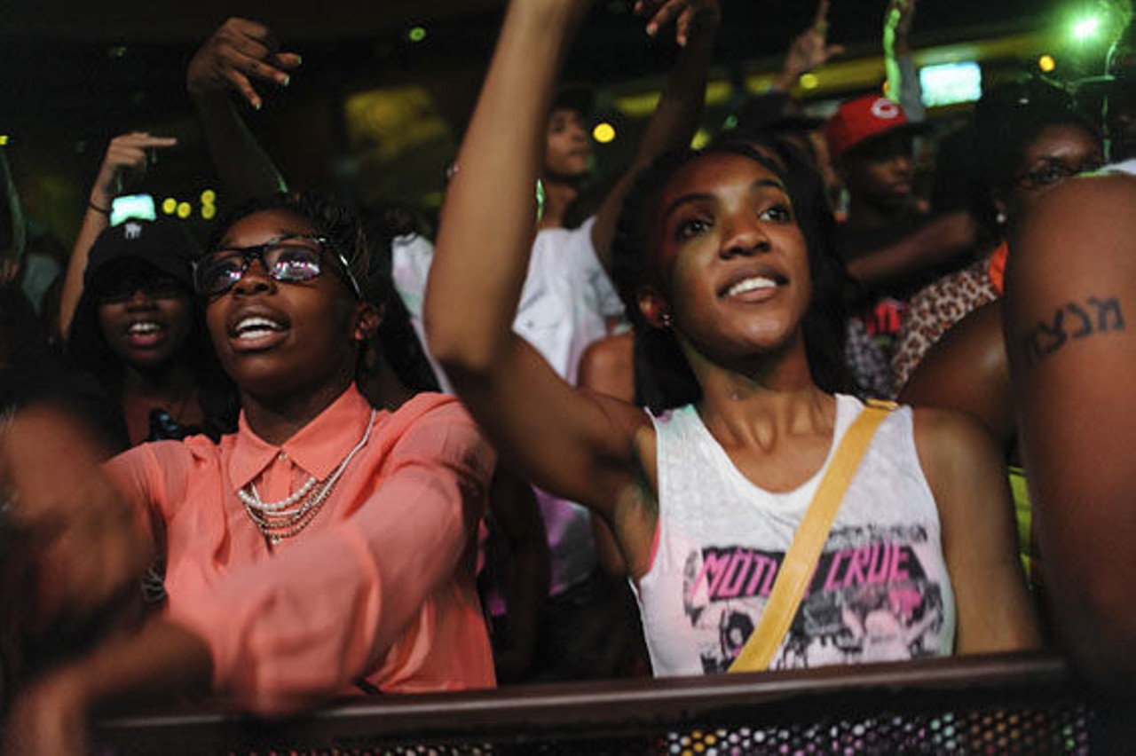 Meek Mill fans. Meek Mill performed at the Pageant on August 16, 2012. DJ Drama, Dusty McFly and Rockie Fresh performed in support. More Meek Mill in St. Louis photos.