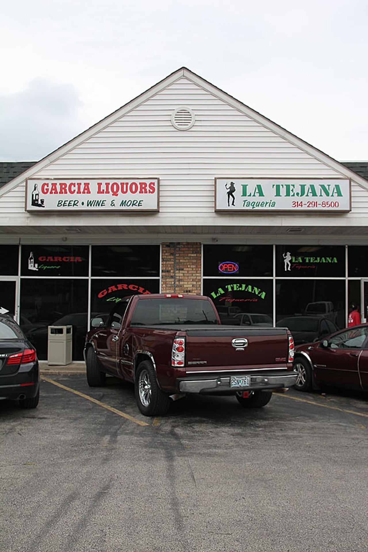 La Tejana Taqueria
(3149 North Lindbergh Boulevard, Maryland Heights; 314-291-8500)
If you've ever dreamed of a liquor store that serves tacos, you're in luck. The menu at Le Tejana is handwritten and taped to the wall: tacos, tortas and a few platters with meat, rice and refried beans, all made to perfection. Try the tacos campechanos, a mixture of steak and chorizo, or the simple but classic tacos al pastor. On the weekends, La Tejana prepares heavenly carnitas: crisp on the outside, tender inside and outrageously flavorful. Goat soup is another staple -- the flavor is rich and unmistakably, well, goaty as well as spicy, even a spoonful of the broth, minus any of the tender meat that swims in it, has quite the punch. Plus, as mentioned, you're in a liquor store...doesn't get much more convenient than that.
