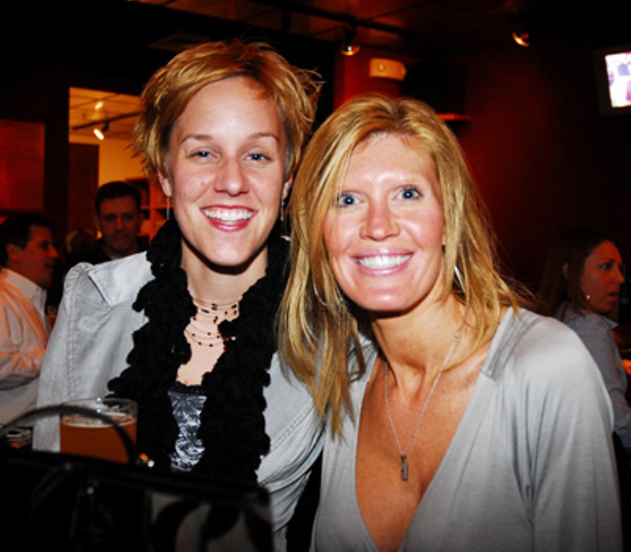 Mary Beth Hascall and Alicia Robinson were enjoying the beer and the music on January 2 at the Schafly Tap Room.