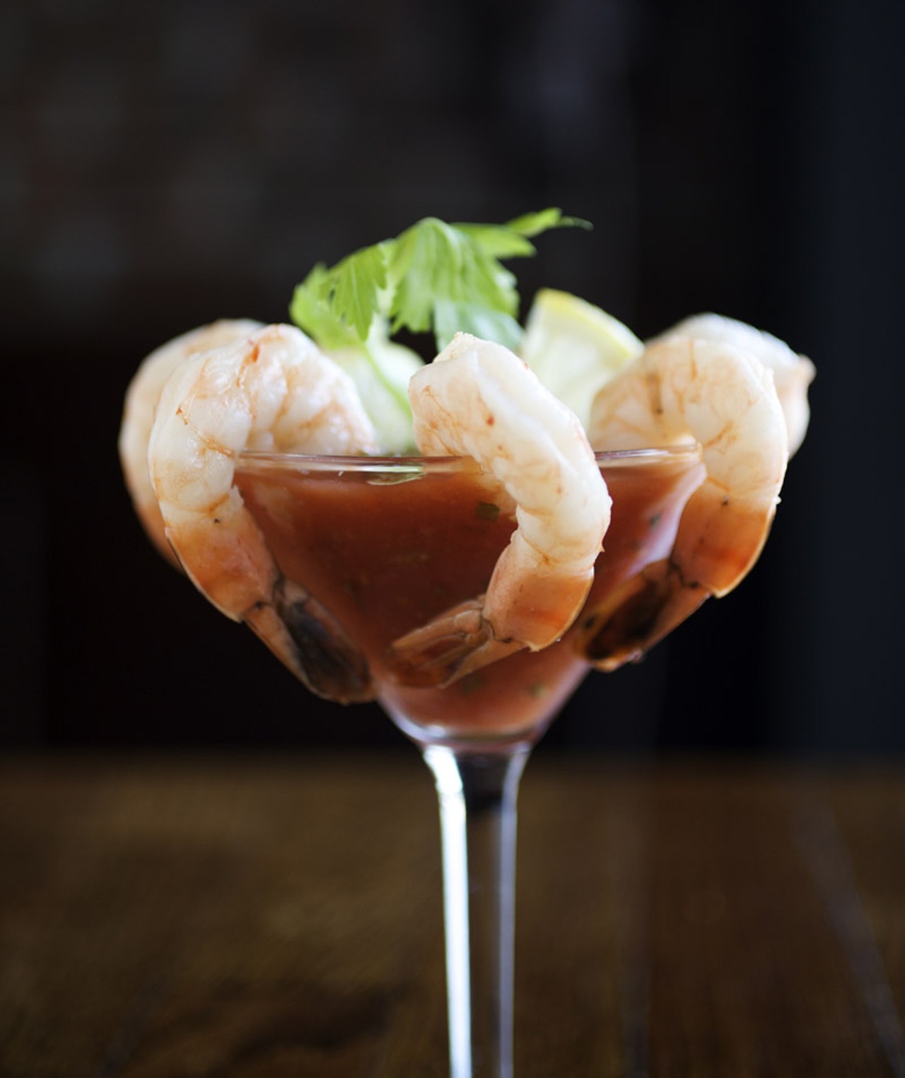 Gazpacho Shrimp Cocktail is also available on both the regular and late night menus.