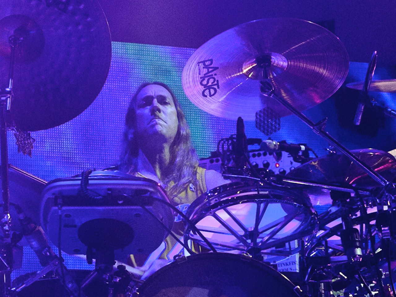 Danny Carey of Tool, performing at the Family Arena in St. Charles.