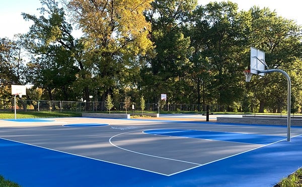 Tower Grove basketball courts.