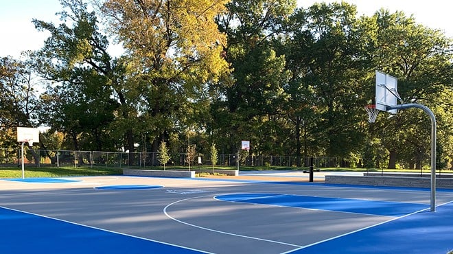 Tower Grove basketball courts.