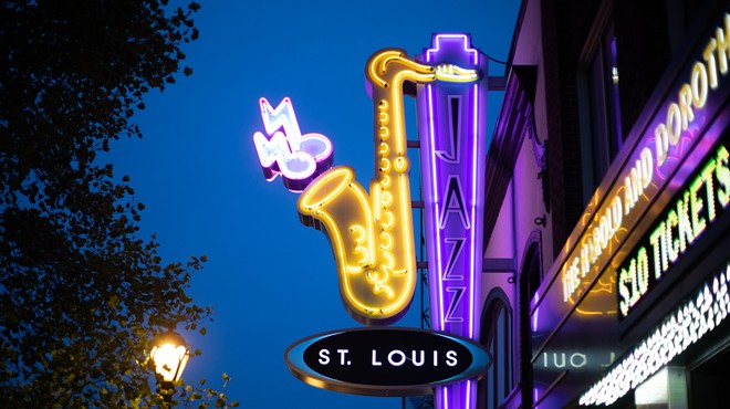 Jazz St. Louis' sign.