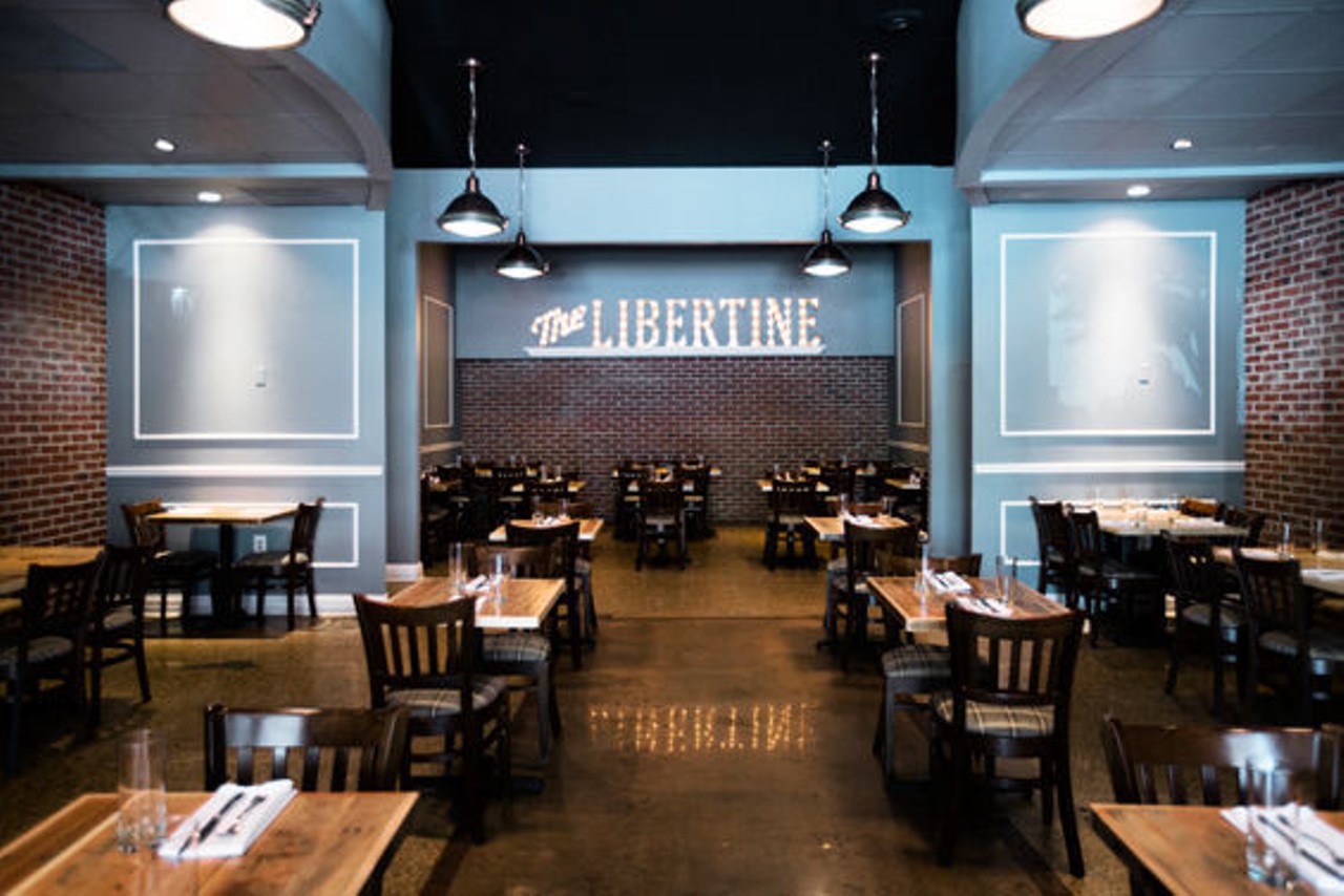 The LibertineThe dining room at the Libertine in Clayton.