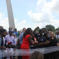 Black St. Louis Corrected Tuesday's Arch Screwup, Cutting That Ribbon All Over Again