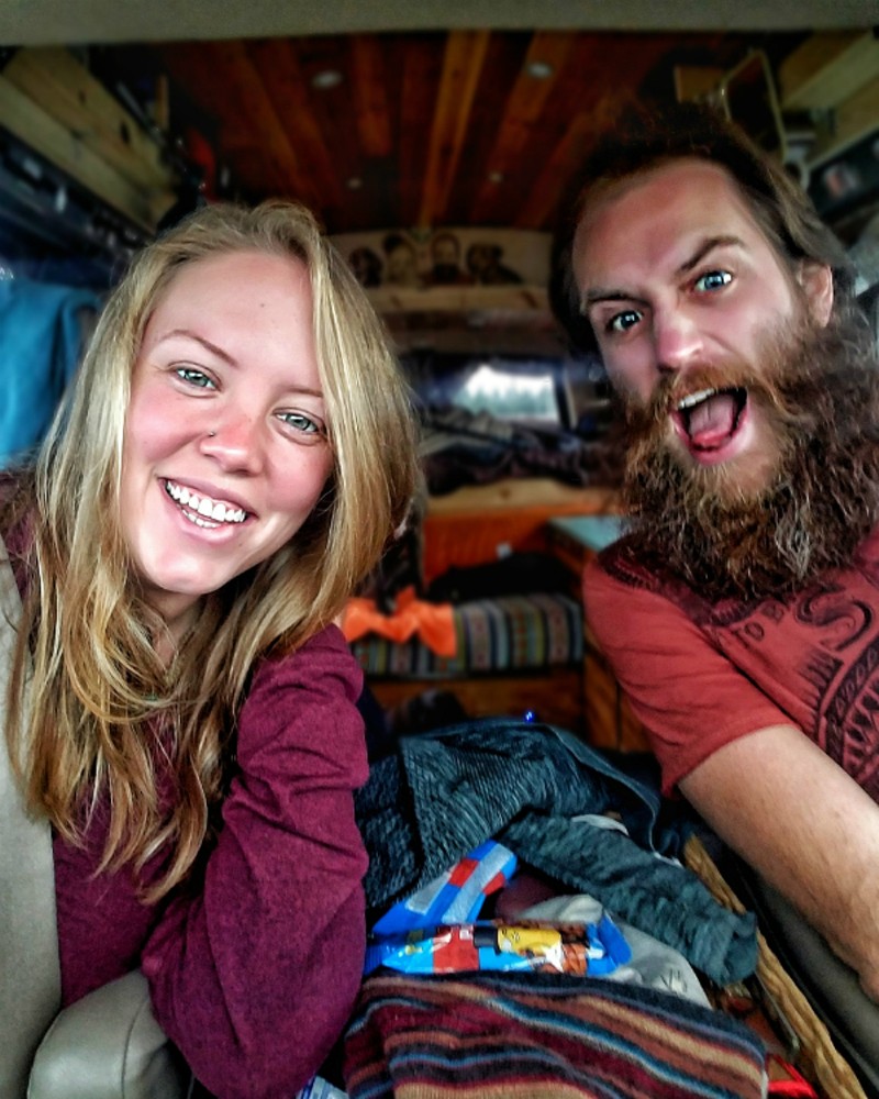 Jayme and John Serbell, who have been traveling the country in their van home for ten months, plan to sell their Afton home and make their new nomadic life together permanent. - COURTESY OF JOHN AND JAYME SERBELL