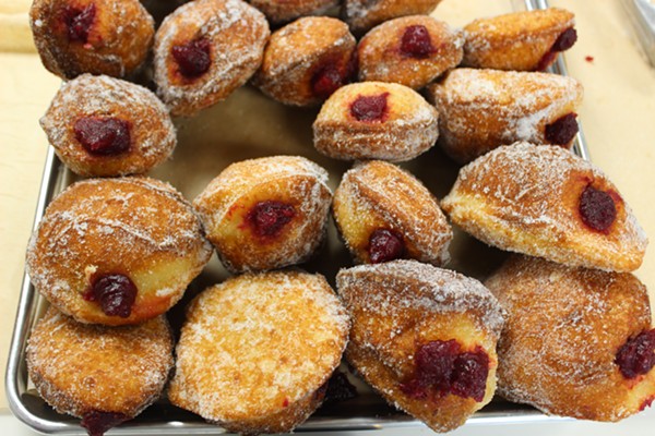 Cranberry donuts. - Photo by Lauren Milford