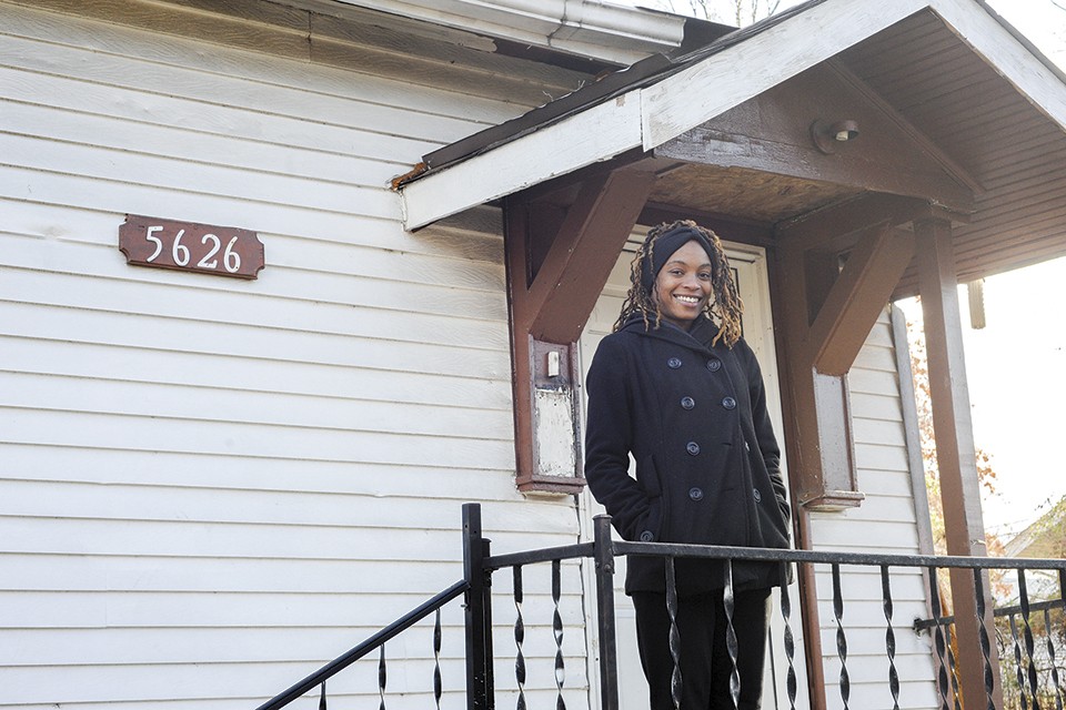 Donita Sims purchased her home in Walnut Park West for just $1,000. - KELLY GLUECK